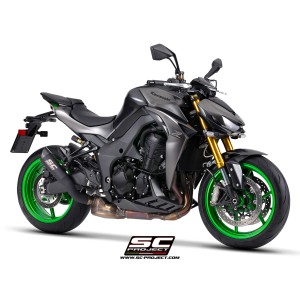Escape SC Project para Kawasaki Z1100 - SE (2026) – S1 titanio negro mate
