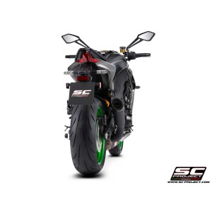 Escape SC Project para Kawasaki Z1100 - SE (2026) – S1 titanio negro mate