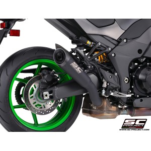 Escape SC Project para Kawasaki Z1100 - SE (2026) – S1 titanio negro mate