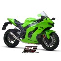 SC Project para KAWASAKI NINJA ZX-10R - RR (2021- 2024) - Escape CR-T carbono, supresor de catalizador