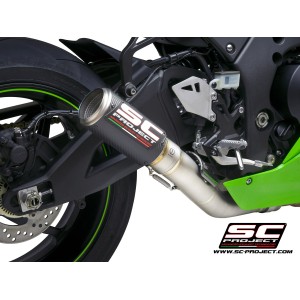 SC Project para KAWASAKI NINJA ZX-10R - RR (2021- 2024) - Escape CR-T carbono, supresor de catalizador