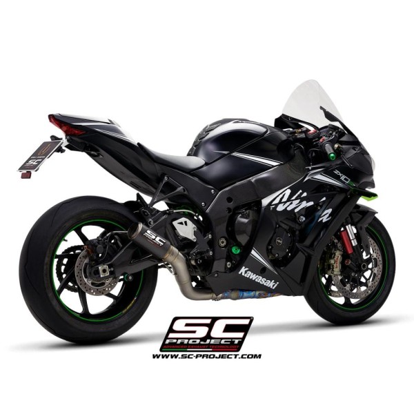 SC Project para KAWASAKI NINJA ZX-10R - RR (2016 - 2020) - Escape CR-T carbono, supresor de catalizador