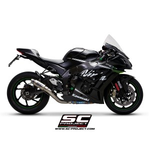 SC Project para KAWASAKI NINJA ZX-10R - RR (2016 - 2020) - Escape GP70-R titanio, con supresor de catalizador