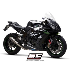 SC Project para KAWASAKI NINJA ZX-10R - RR (2016 - 2020) - Escape GP70-R titanio, con supresor de catalizador