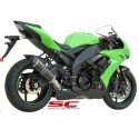 SC Project para KAWASAKI NINJA ZX-10R (2008 - 2010) - Escape Oval carbono