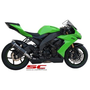 SC Project para KAWASAKI NINJA ZX-10R (2008 - 2010) - Escape Oval carbono