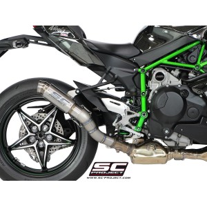 SC Project para KAWASAKI NINJA H2 (2015 - 2020) - Escape GP70-R titanio
