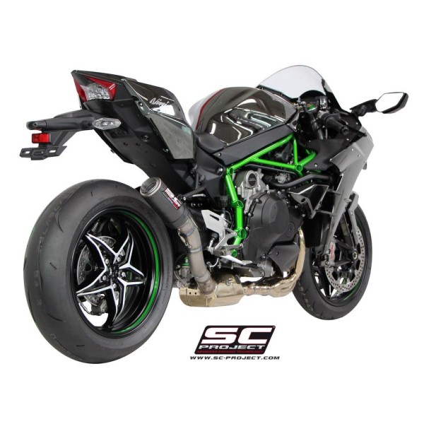 SC Project para KAWASAKI NINJA H2 (2015 - 2020) - Escape CR-T carbono