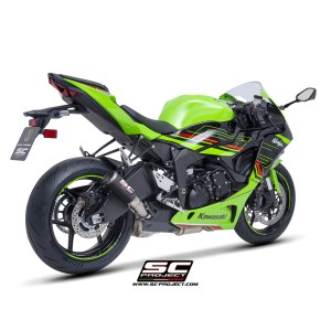 SC Project para KAWASAKI NINJA ZX-6R (2024 - 2026) - Escape CR-T carbono