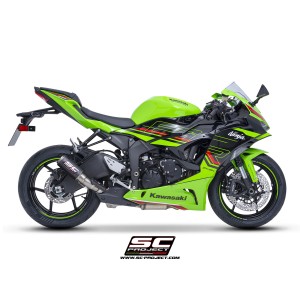 SC Project para KAWASAKI NINJA ZX-6R (2024 - 2026) - Escape CR-T carbono