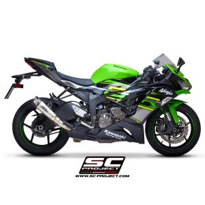 SC Project para KAWASAKI NINJA ZX-6R 636 (2019 - 2021) - Escape S1 titanio