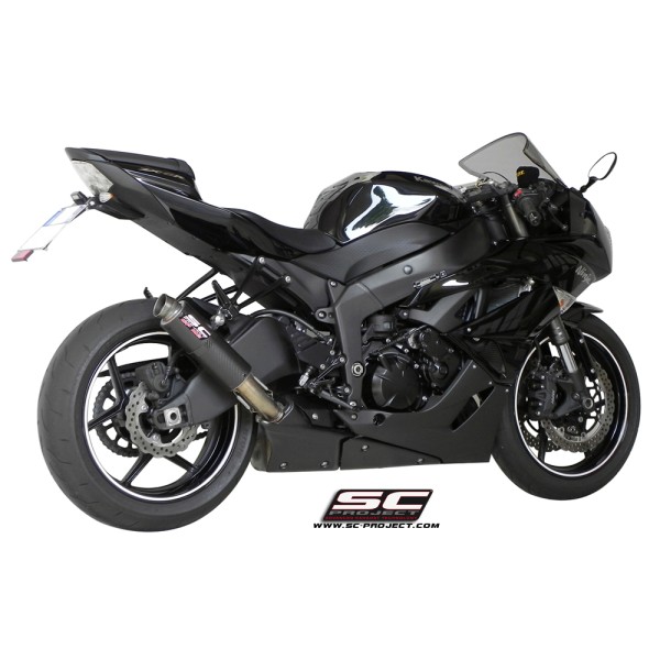 SC Project para KAWASAKI NINJA ZX-6R (2009 - 2012) - Escape GP-M2 carbono