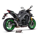 SC Project para KAWASAKI Z1100 - SE (2026) - Escape CR-T carbono, con malla antipiedras