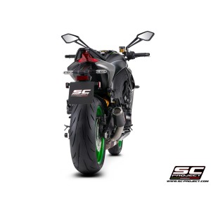 SC Project para KAWASAKI Z1100 - SE (2026) - Escape CR-T carbono, con malla antipiedras