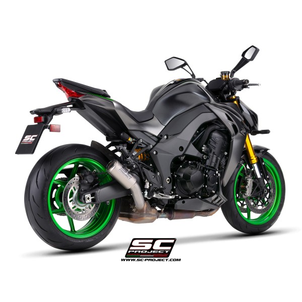 SC Project para KAWASAKI Z1100 - SE (2026) - Escape CR-T titanio, con malla antipiedras