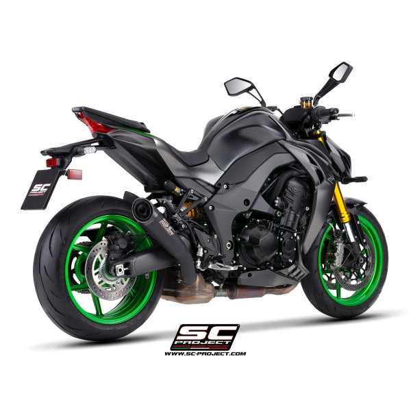 SC Project para KAWASAKI Z1100 - SE (2026) - Escape S1 titanio, negro mate