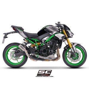 SC Project para KAWASAKI Z900 - Z900 A2 (2025 - 2026) - Escape CR-T titanio, con malla antipiedras
