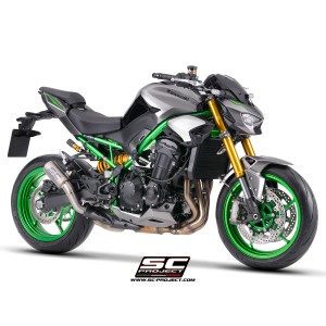 SC Project para KAWASAKI Z900 - Z900 A2 (2025 - 2026) - Escape CR-T titanio, con malla antipiedras