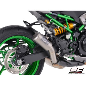SC Project para KAWASAKI Z900 - Z900 A2 (2025 - 2026) - Escape CR-T titanio, con malla antipiedras