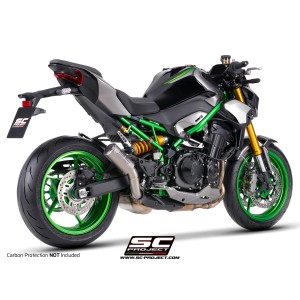 SC Project para KAWASAKI Z900 - Z900 A2 (2025 - 2026) - Escape CR-T titanio, con malla antipiedras (SIN protector carbono)