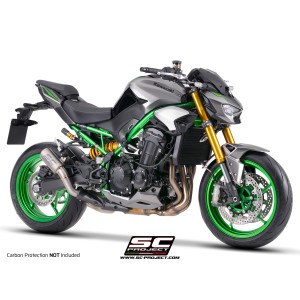 SC Project para KAWASAKI Z900 - Z900 A2 (2025 - 2026) - Escape CR-T titanio, con malla antipiedras (SIN protector carbono)