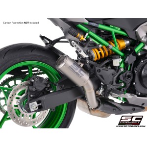 SC Project para KAWASAKI Z900 - Z900 A2 (2025 - 2026) - Escape CR-T titanio, con malla antipiedras (SIN protector carbono)
