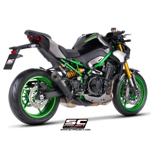 SC Project para KAWASAKI Z900 - Z900 A2 (2025 - 2026) - Escape S1 titanio, negro mate