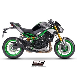 SC Project para KAWASAKI Z900 - Z900 A2 (2025 - 2026) - Escape S1 titanio, negro mate