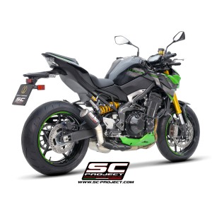 SC Project para KAWASAKI Z900 (2020 - 2024) - Euro 5 - Escape CR-T carbono, con malla antipiedras
