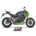 SC Project para KAWASAKI Z900 (2020 - 2024) - Euro 5 - Escape CR-T carbono, con malla antipiedras