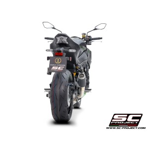 SC Project para KAWASAKI Z900 (2020 - 2024) - Euro 5 - Escape CR-T carbono, con malla antipiedras