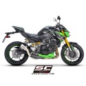 SC Project para KAWASAKI Z900 (2020 - 2024) - Euro 5 - Escape CR-T titanio, con malla antipiedras