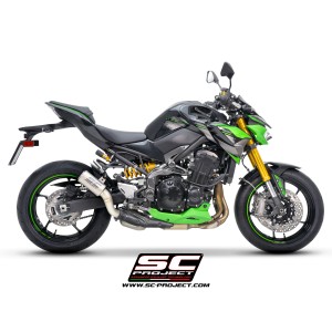 SC Project para KAWASAKI Z900 (2020 - 2024) - Euro 5 - Escape CR-T titanio, con malla antipiedras