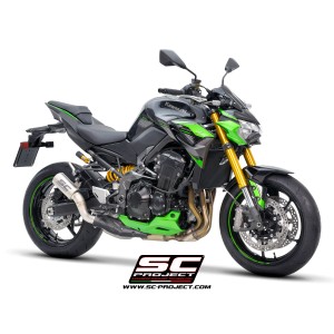 SC Project para KAWASAKI Z900 (2020 - 2024) - Euro 5 - Escape CR-T titanio, con malla antipiedras