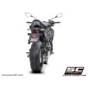 SC Project para KAWASAKI Z900 (2020 - 2024) - Euro 5 - Escape CR-T carbono, con malla antipiedras (SIN protector carbono)