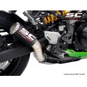 SC Project para KAWASAKI Z900 (2020 - 2024) - Euro 5 - Escape CR-T carbono, con malla antipiedras (SIN protector carbono)