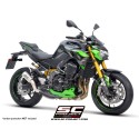 SC Project para KAWASAKI Z900 (2020 - 2024) - Euro 5 - Escape CR-T titanio, con malla antipiedras (SIN protector carbono)