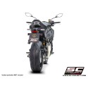SC Project para KAWASAKI Z900 (2020 - 2024) - Euro 5 - Escape CR-T titanio, con malla antipiedras (SIN protector carbono)