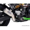 SC Project para KAWASAKI Z900 (2020 - 2024) - Euro 5 - Escape CR-T titanio, con malla antipiedras (SIN protector carbono)