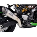 SC Project para KAWASAKI Z900 (2020 - 2024) - Euro 5 - Escape S1 titanio
