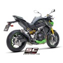SC Project para KAWASAKI Z900 (2020 - 2024) - Euro 5 - Escape S1 titanio, negro mate