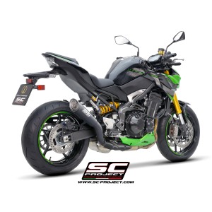 SC Project para KAWASAKI Z900 (2020 - 2024) - Euro 5 - Escape S1 titanio, negro mate