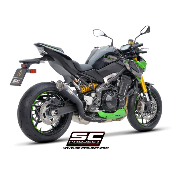 SC Project para KAWASAKI Z900 (2020 - 2024) - Euro 5 - Escape S1 titanio, negro mate