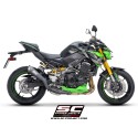 SC Project para KAWASAKI Z900 (2020 - 2024) - Euro 5 - Escape S1 titanio, negro mate
