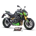 SC Project para KAWASAKI Z900 (2020 - 2024) - Euro 5 - Escape S1 titanio, negro mate