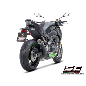 SC Project para KAWASAKI Z900 (2020 - 2024) - Euro 5 - Escape S1 titanio, negro mate
