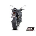 SC Project para KAWASAKI Z900 (2020 - 2024) - Euro 5 - Escape S1 titanio, negro mate