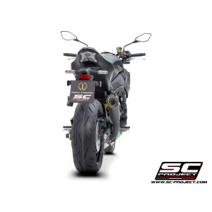 SC Project para KAWASAKI Z900 (2020 - 2024) - Euro 5 - Escape S1 titanio, negro mate