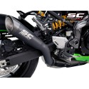 SC Project para KAWASAKI Z900 (2020 - 2024) - Euro 5 - Escape S1 titanio, negro mate