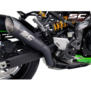 SC Project para KAWASAKI Z900 (2020 - 2024) - Euro 5 - Escape S1 titanio, negro mate